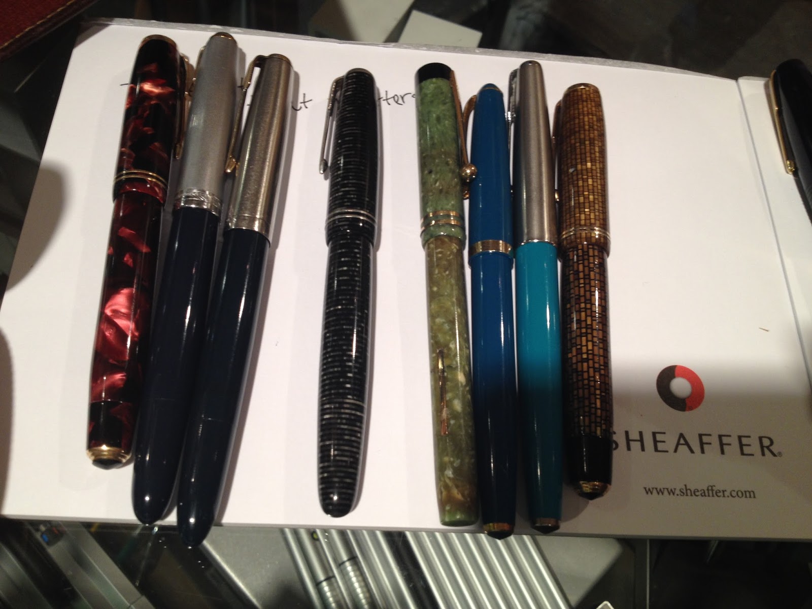 Vancouver Pen Club September meeting photosBlue Fountain Pens!