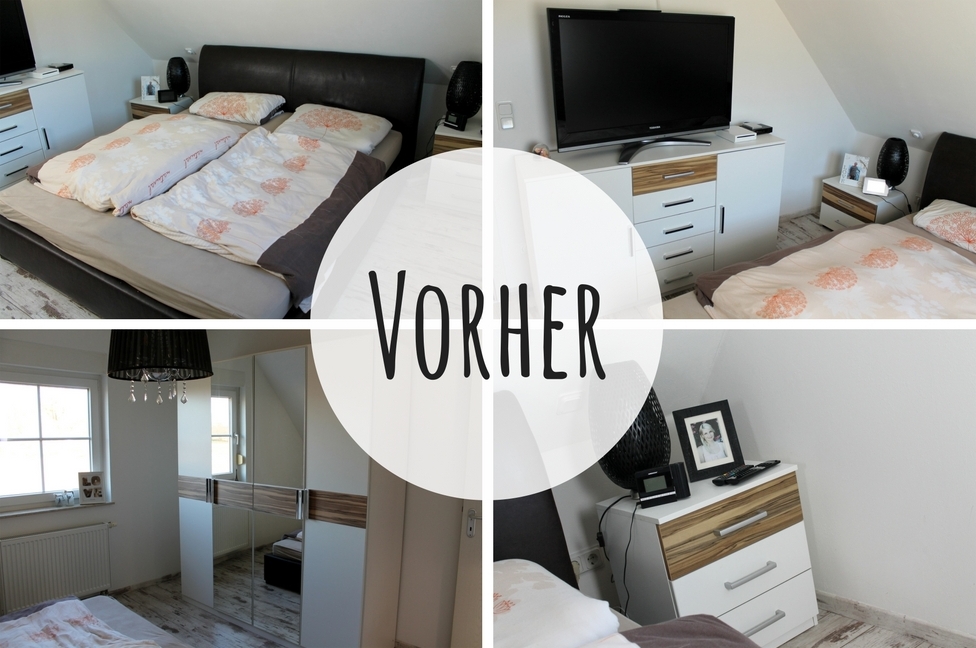 DIY Schlafzimmer Make Over - Vorher / Nachher mit tollen DIY und ... DIY Schlafzimmer Make Over - Vorher / Nachher mit tollen DIY und ...