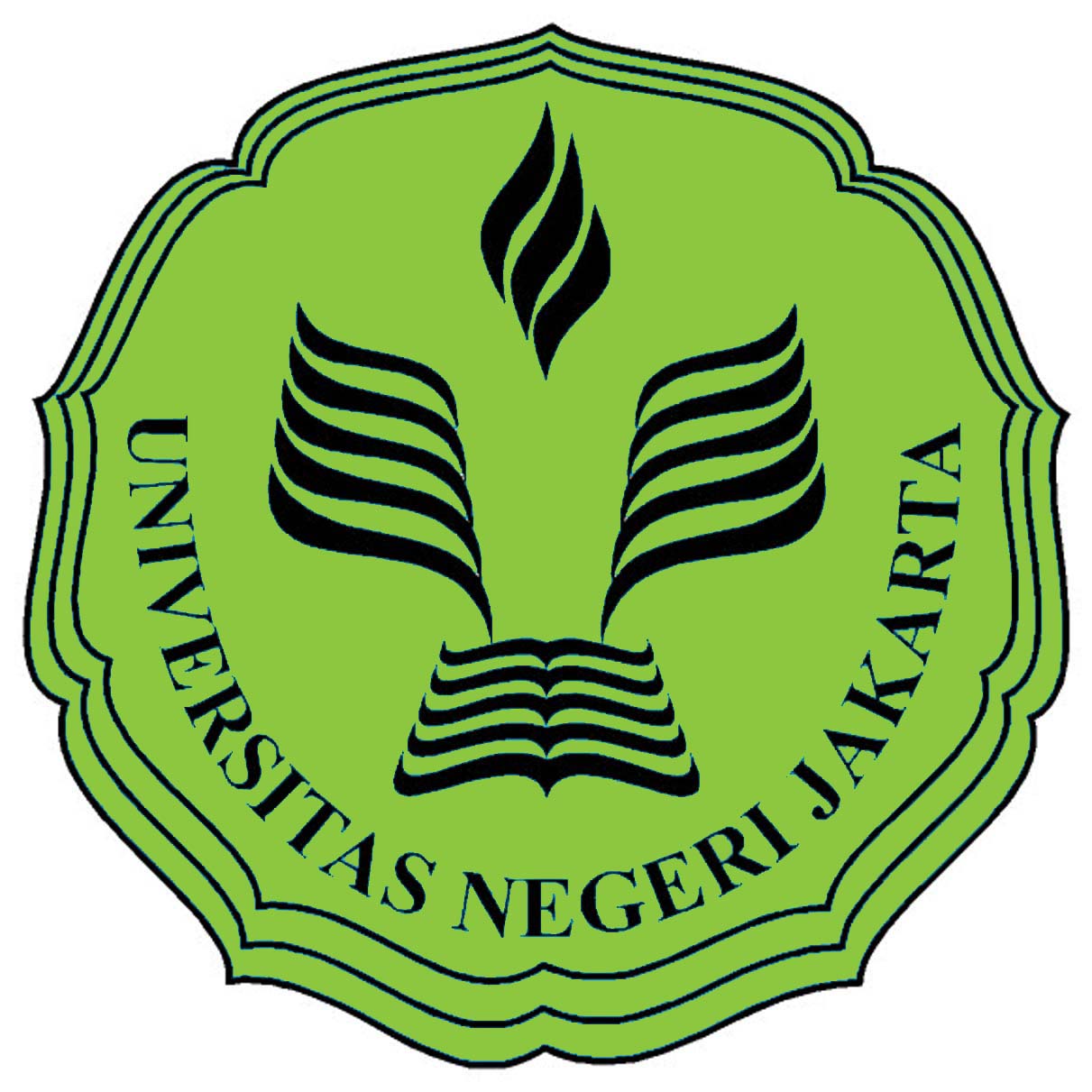 Beauty : logo unj hijau