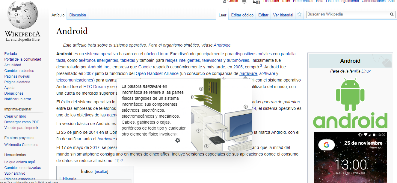 Cómo Activar】 Las vistas previas de Wikipedia para escritorio Cómo Activa Las vistas previas de Wikipedia para escritorio