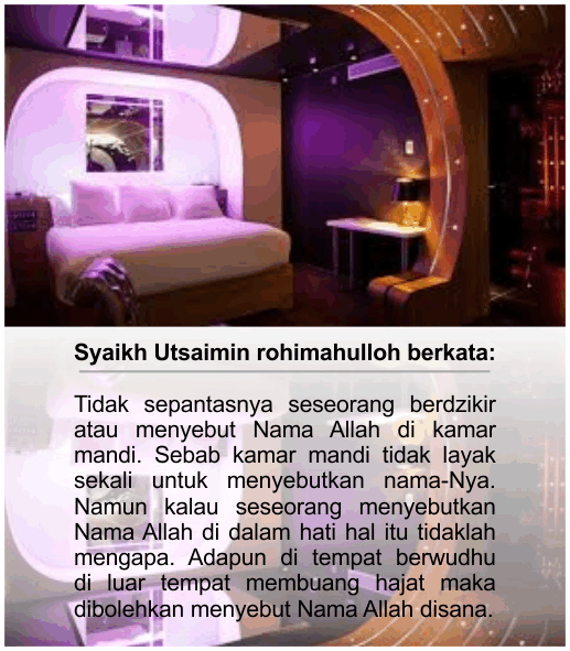 Dzikir Di Kamar Mandi Azzahromuslimah