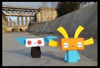 personajes con cartón reciclado personajes con cartón reciclado