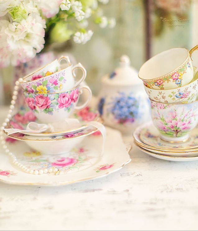 Styling with Vintage Teacups - Susan Gary, Susan Gary Glorious Nature, Styling and Photographing Vintage Teacups, vintage teacups, vintage teacup styling, vintage pastel teacups, Vintage Tea Treasures on Etsy, Vintage Tea Treasures - An Etsy Shop