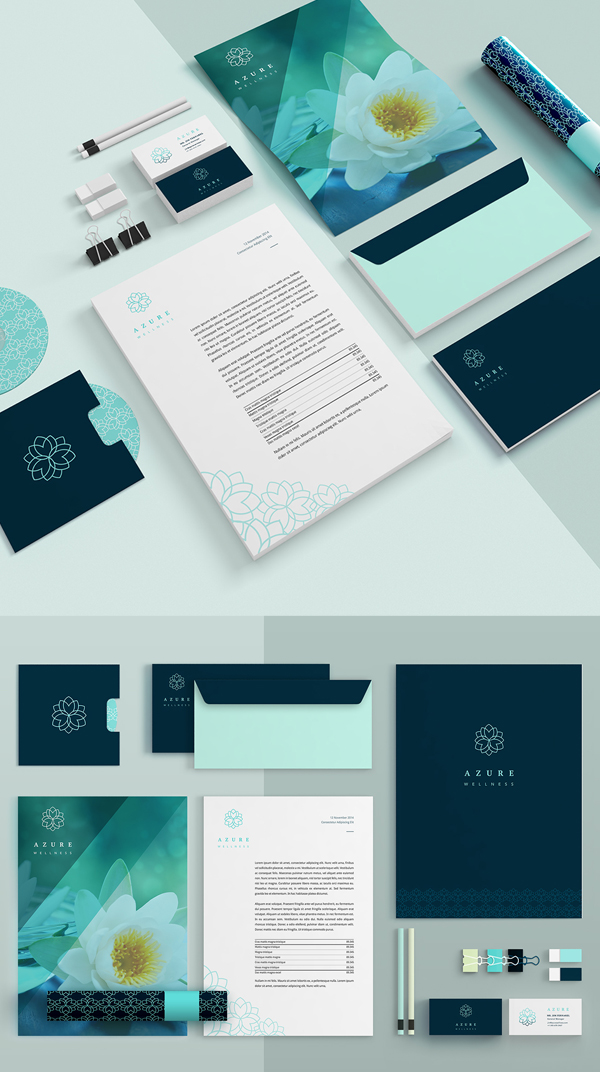 Azure Brand Identity Inspirasi Desain Branding Identity - Azure Brand Identity