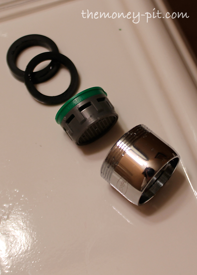 Now screw it back onto the faucet and you are DONE! That is all there