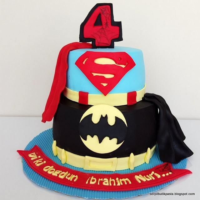 Butik Pasta Kurabiye Makaron Superman Batman Pasta