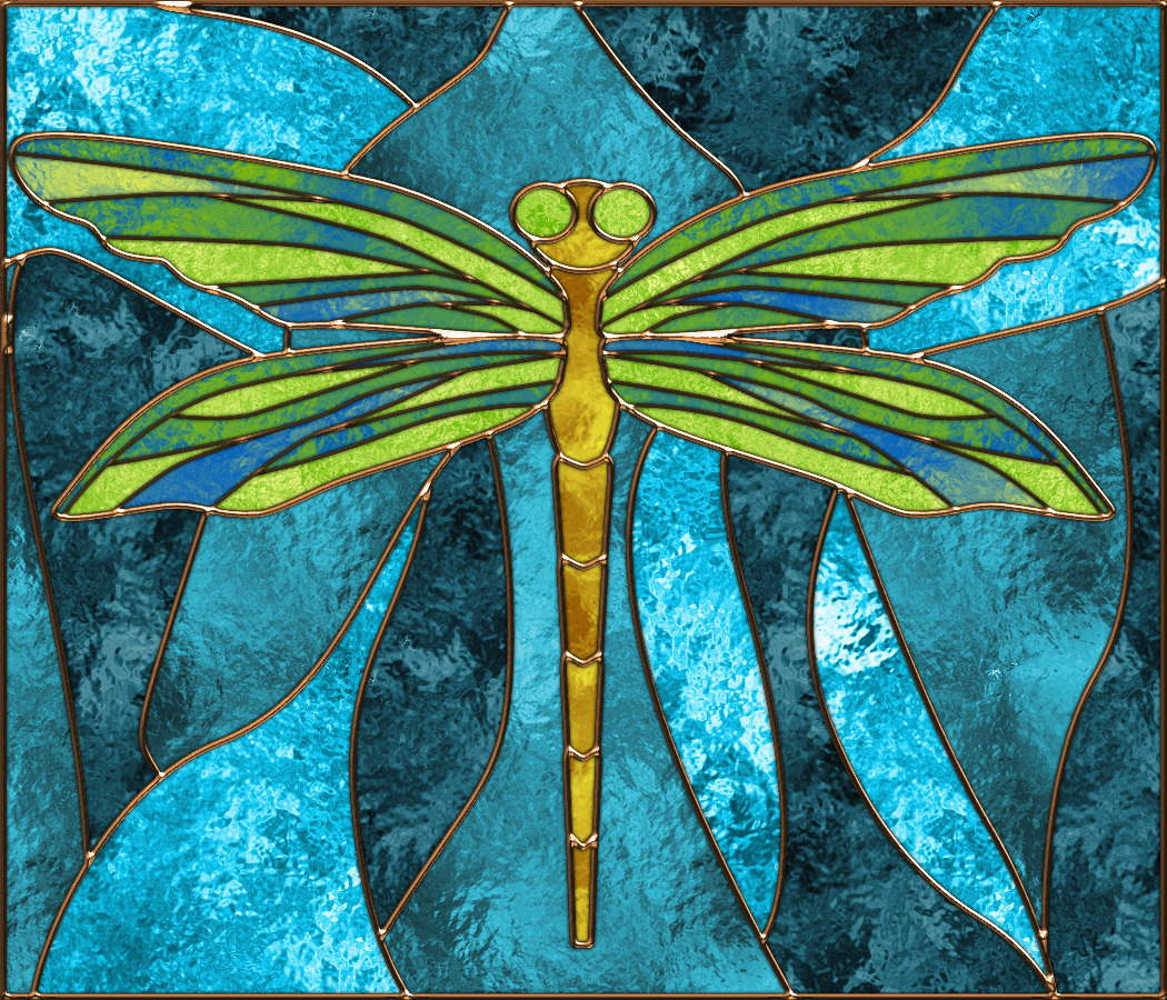 Dragonfly Stained Glass Pattern | Glass Designs