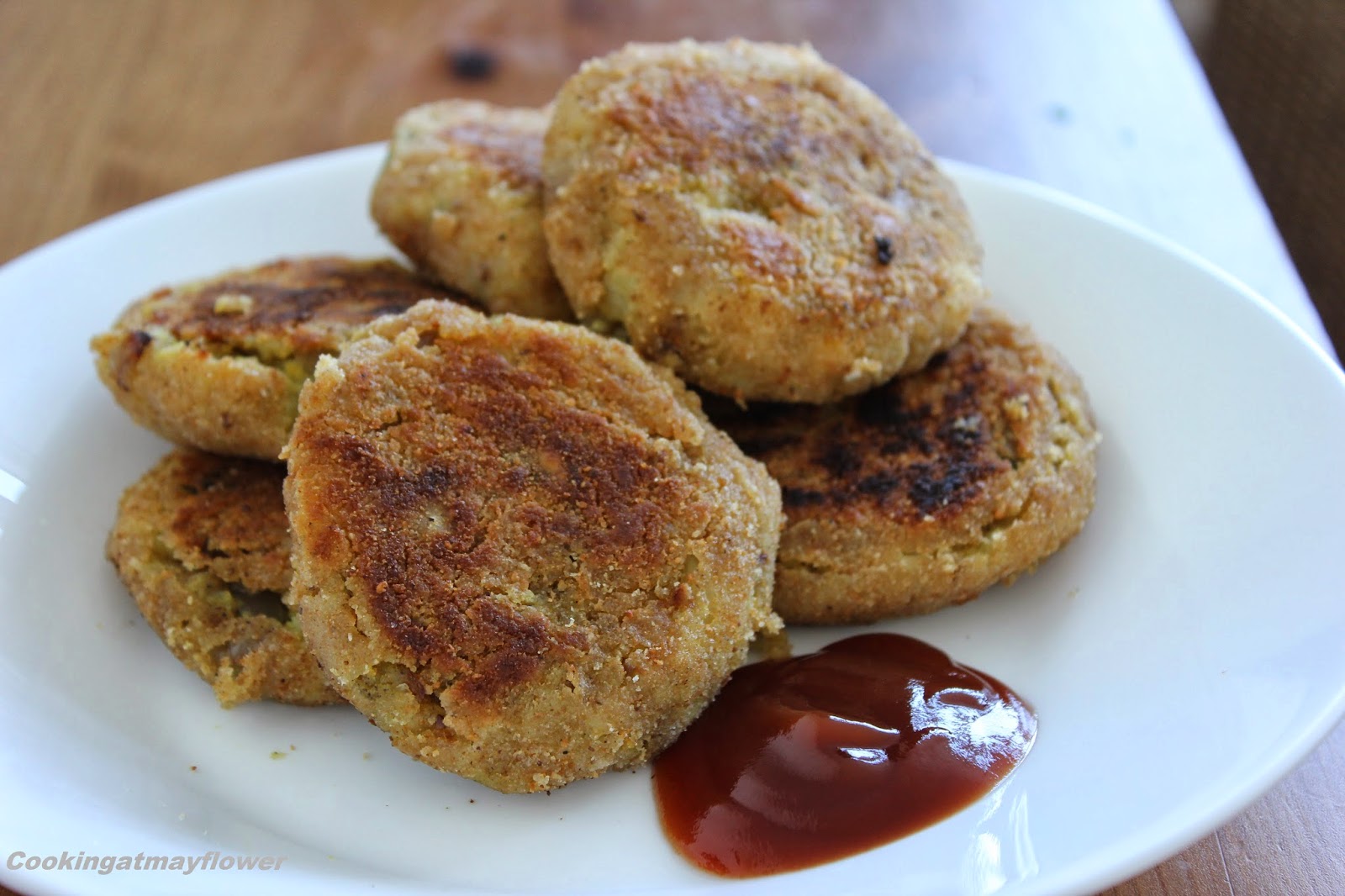 Cooking at Mayflower Chickpeas Patties/Chickpea cutlets