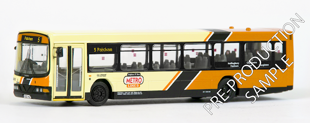 EFE 27630 - Wright Renown - Brighton & Hove Metro Exclusive First Editions EFE PRE-PRO SAMPLE 27630 - Wright Renown - Brighton & Hove Metro Registration number R322 HCD, fleet number 222. Operates route 5 to Patcham. Scheduled for a June Release. RRP £34.50