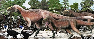 large feathered dinosaur