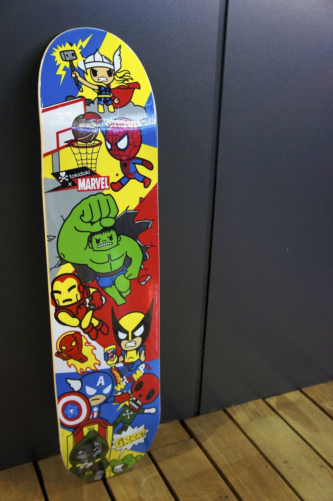i - first person singular: Tokidoki x Marvel Skateboard Deck 2