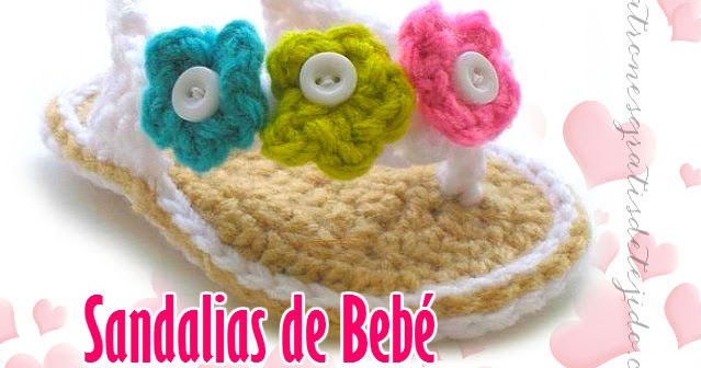 Aprende a tejer sandalias de bebé Tutorial Ganchillo