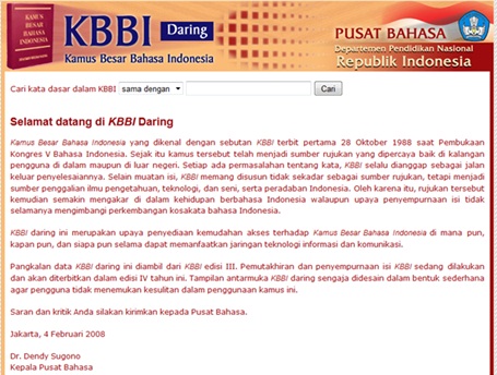  dikala ini jumlah KBBI Online memang sudah sangat menjamur 10 Kamus Besar Bahasa Indonesia Daring ( KBBI Online ) Terpopuler