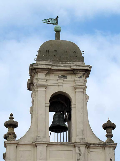 Town Hall bell tower, weather vane, Livorno