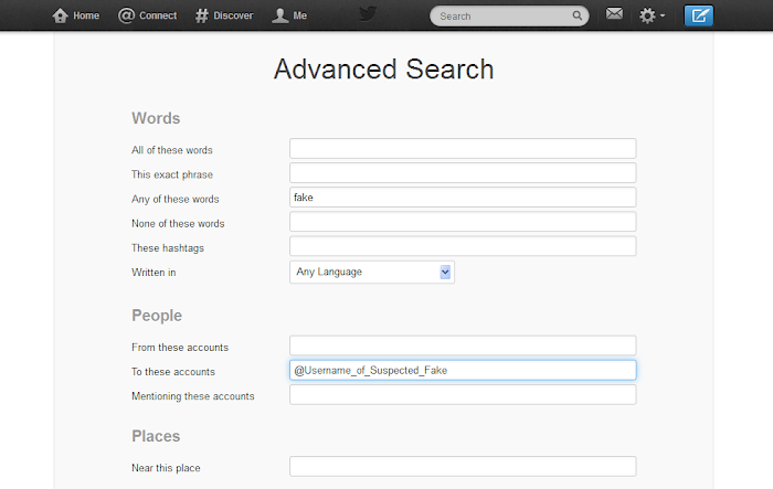 Twitter Advanced Search