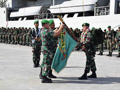 Tiopan Aritonang Sambut Satgas Yonif 711 Penugasan dari Maluku dan Malut Tiopan Aritonang Sambut Satgas Yonif 711 Penugasan dari Maluku dan Malut