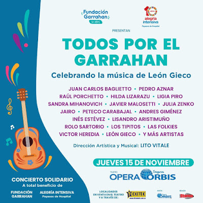Festival a baneficio del Hospital Garrahan.