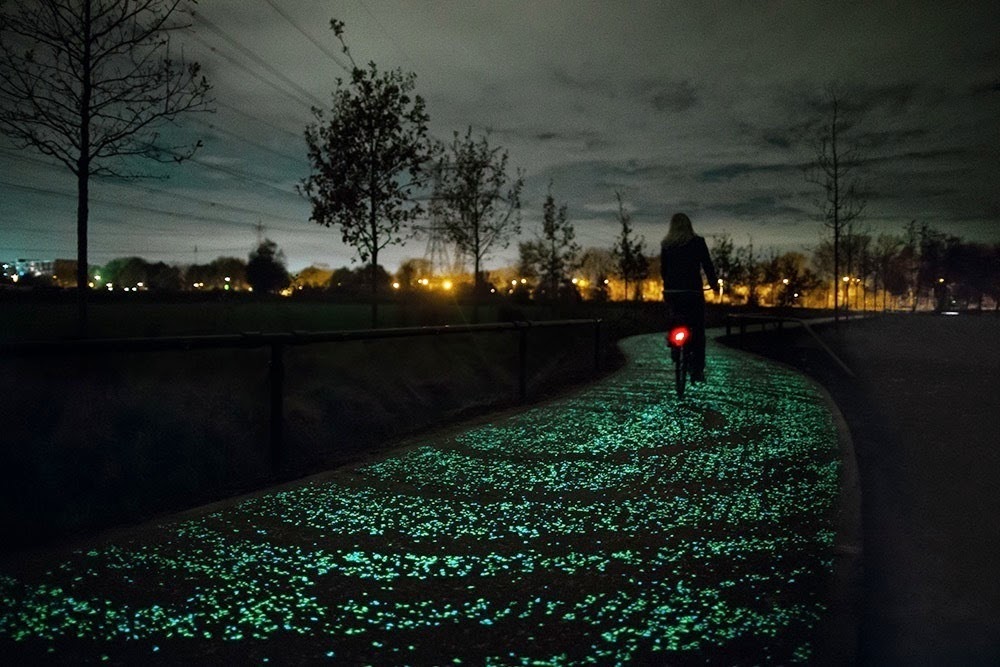 It’s called the Van Gogh-Roosegaarde Bicycle Path. - Here’s The Coolest Place For A ‘Starry Night’ Bike Ride.