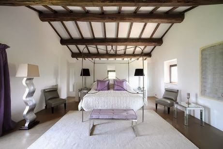 ceiling beams design ideas for bedroom interior