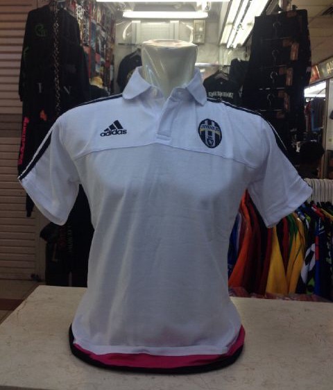 Jual baju polo Juventus warna putih training Adidas terbaru musim 2015/