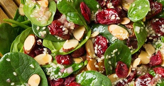 Balanced Health Chiropractic of Marshall: Cranberry Almond Spinach Salad