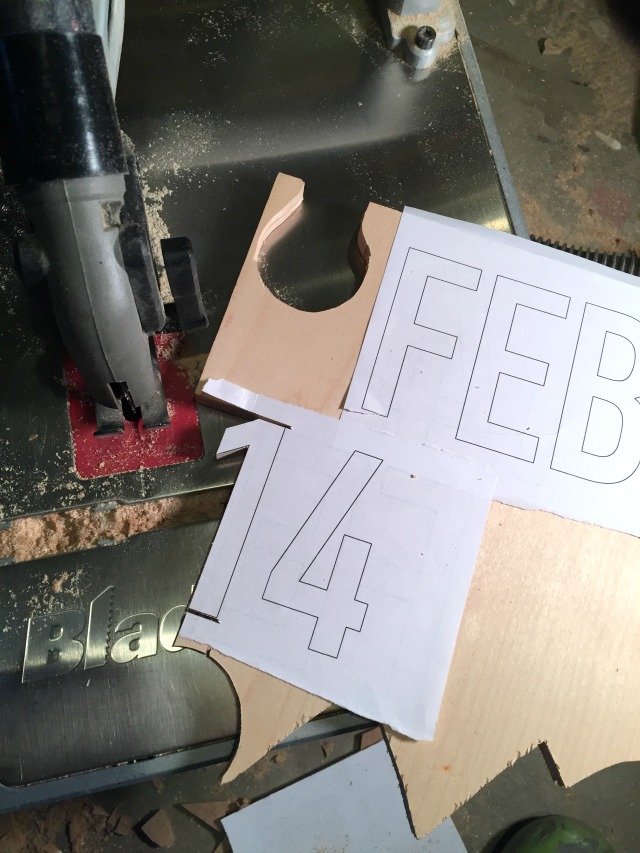 That's My Letter DIY Wood Cut Out Valentine Decor