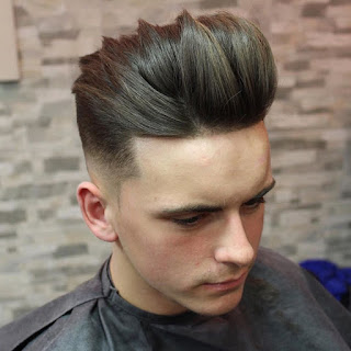 High Fade Long Separated Hair On Top