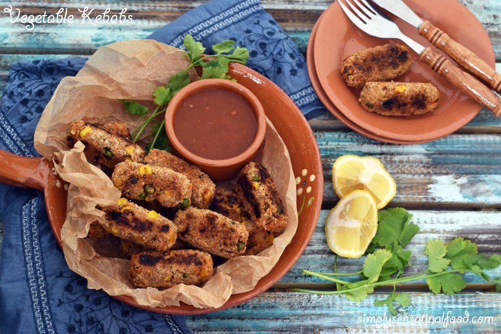 Vegetable Kebabs in the Von Shef Cook Robot Digital Air Fryer. simply.food