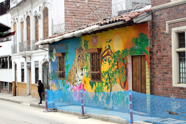 Graffiti in the Historical centre of Bogota, Colombia