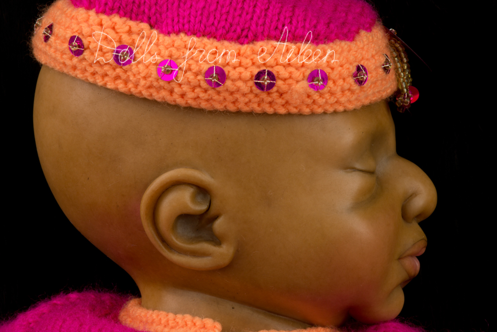 OOAK Hand Sculpted Sleeping Indian Baby Girl Doll's Profile