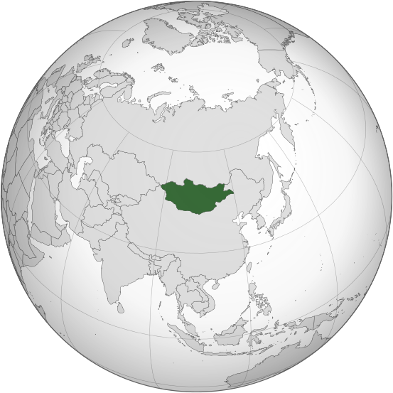 Letak negara Mongolia
