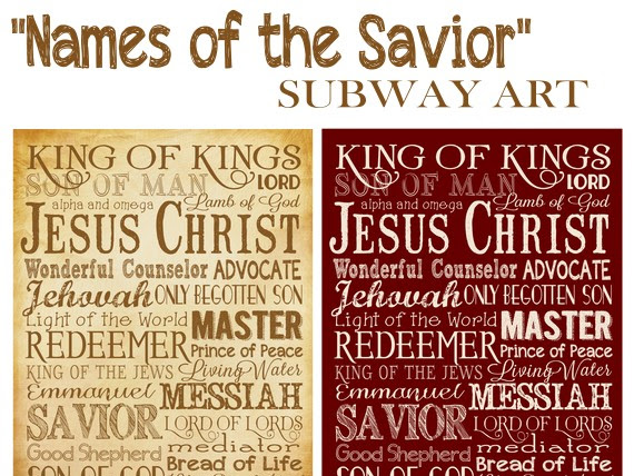 {CHRISTMAS IN JULY SALE} + NEW "Names of the Savior" Subway!