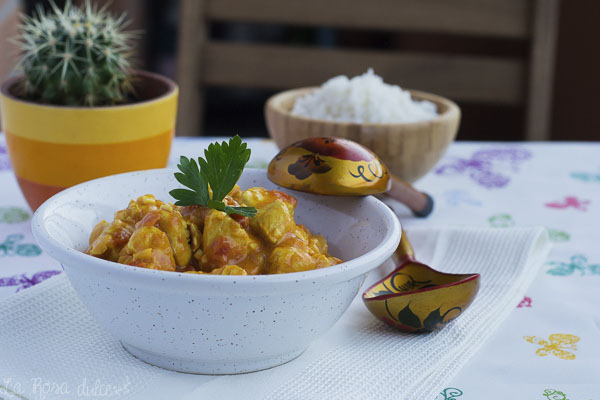 Pollo al curry fácil #sinlacteos #singluten Pollo al curry fácil #sinlacteos #singluten