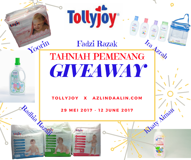 PEMENANG TOLLYJOY X AZLINDA HARI RAYA GIVEAWAY 2017 PEMENANG TOLLYJOY X AZLINDA HARI RAYA GIVEAWAY 2017