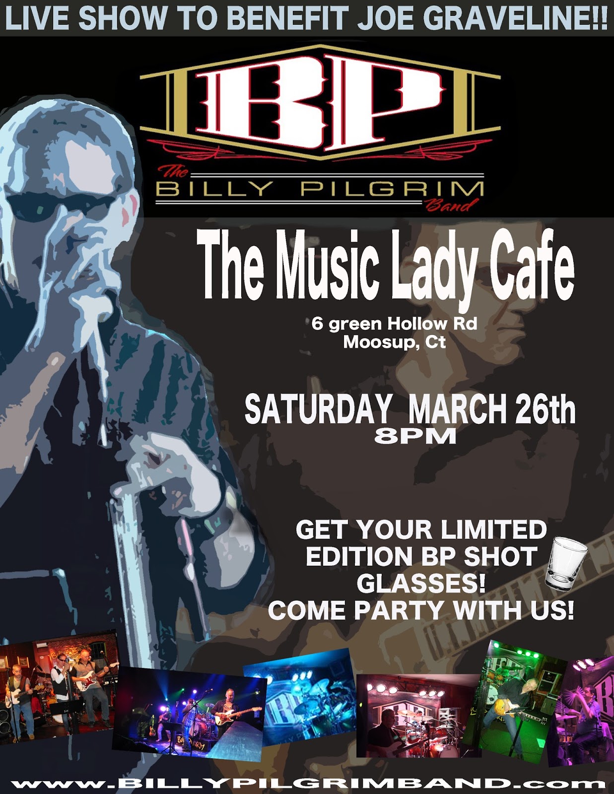 Billy Pilgrim Band BP AT THE MUSIC LADY CAFE SAT. MARCH 26TH!!