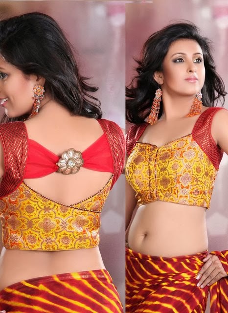 Saree blouse neck designs front and back latest