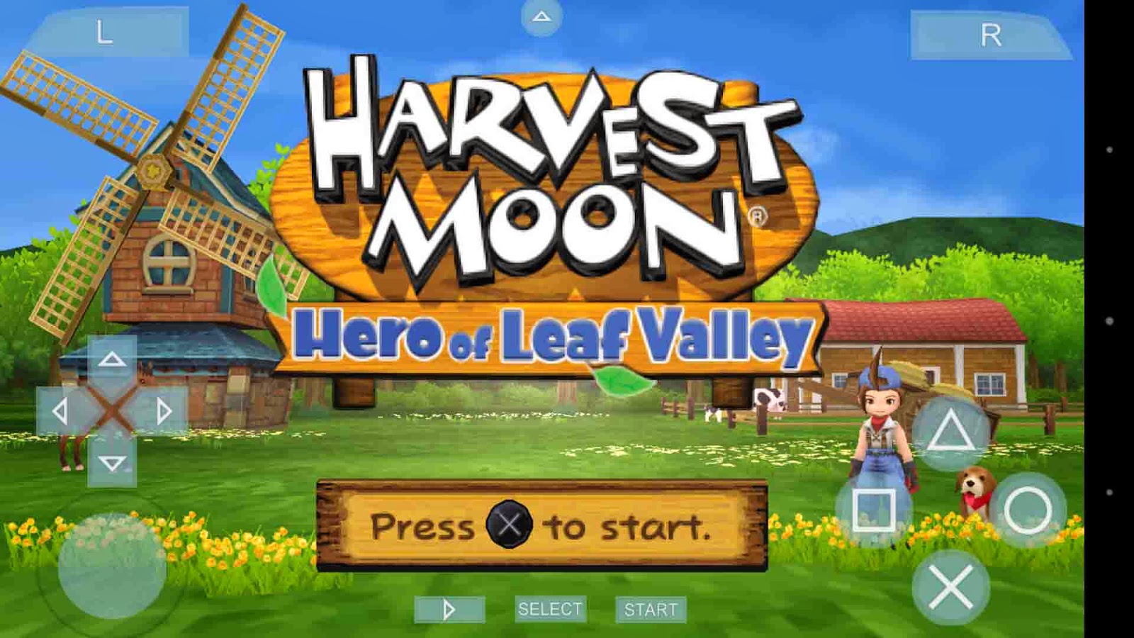 Game Harvest Moon Hero of Leaf Valley For PPSSPP Android Games,Apps