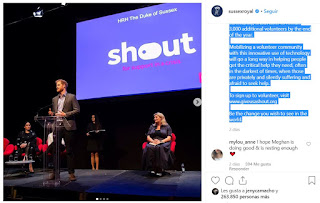 Today in the UK, a critical new 24/7 text helpline has launched - @giveusashoutinsta  This free text messaging helpline is a private, silent and trusted way, for those experiencing mental health challenges to find a safe space to seek help and support.  This is an extension of the @heads_together initiative backed by The Duke and Duchess of Cambridge and The Duke and Duchess of Sussex.  Earlier last year, The Duke and Duchess of Sussex began supporting this vital program behind the scenes by hosting a meeting at Kensington Palace with contributors and partners.  Last November, Their Royal Highnesses also made a surprise visit to meet with a group of Shout volunteers, and participated in a panel with mental health activist @bryonygordon hearing firsthand how the volunteers have found making the connection with vulnerable texters, a majority of whom are under 25, so rewarding - helping to get them through a moment of crisis to a calmer place, and giving them courage to find longer-term support.  Powered by a team of trained volunteers, Shout has already quietly enlisted and trained 1,000 volunteers over the last 12 months, whom in turn have helped 60,000 people.  SHOUT is modeled on @crisistextline in the US, which since 2013 has processed more than 100 million messages, Shout is the largest initiative of The Royal Foundation to date, in partnership with @heads_together.  Tapping into the UK’s volunteer community, Shout aims to recruit 3,000 additional volunteers by the end of the year.  Mobilizing a volunteer community with this innovative use of technology will go a long way in helping people get the critical help they need, often in the darkest of times, when those are privately and silently suffering and afraid to seek help.  To sign up to volunteer, visit www.giveusashout.org  Be the change you wish to see in the world.