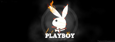 Play Boy official logo HD Facebook cover perfect size for boys fb covers