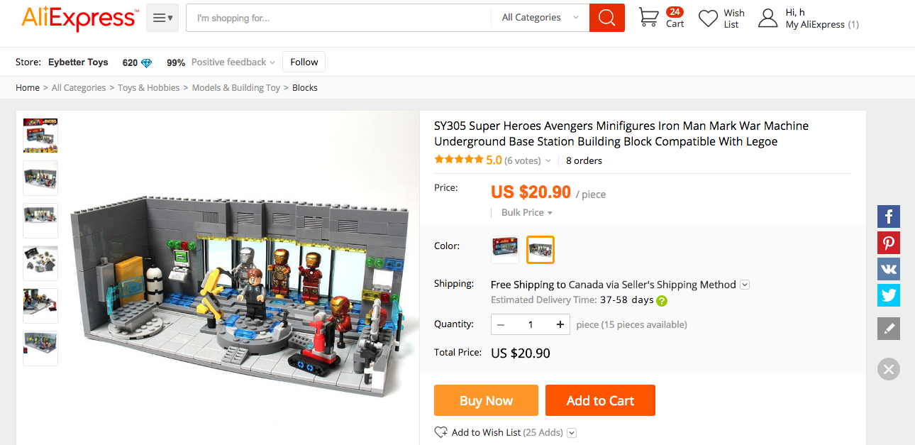lego sy305 iron man laboratory