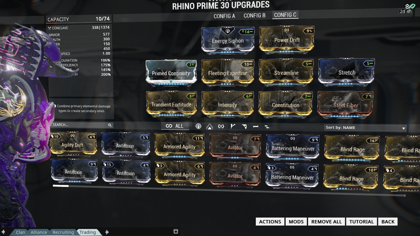 Warframe Chronicles: [Builds] Rhino: Basic and Extreme Builds as of 18.2.4