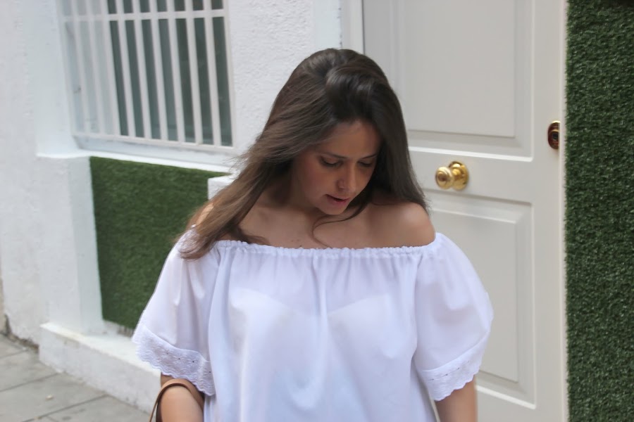 DIY Ropa premama blusa sin hombros patrones gratis. Blog costura y blog diy