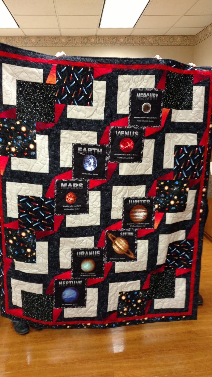 Making A Lather: planet quilt