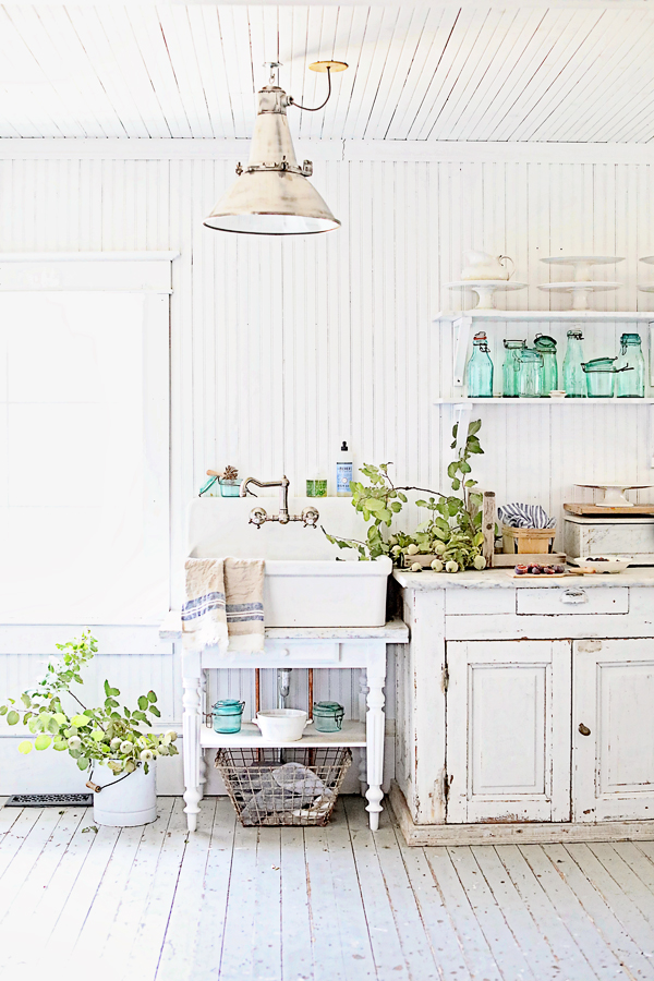 The Butler's Pantry, Farrow & Ball All White, and French Canning Jars