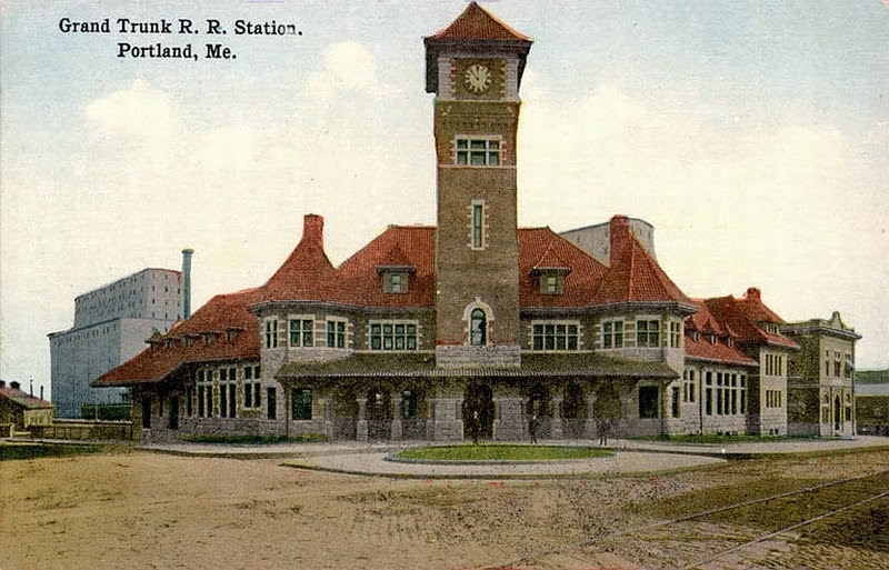 transpress nz: former Grand Trunk Railroad station at Portland, Maine