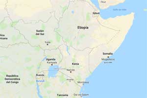 Mapa de localización del lago Victoria, el mayor de África Los lagos con mayor superficie de África