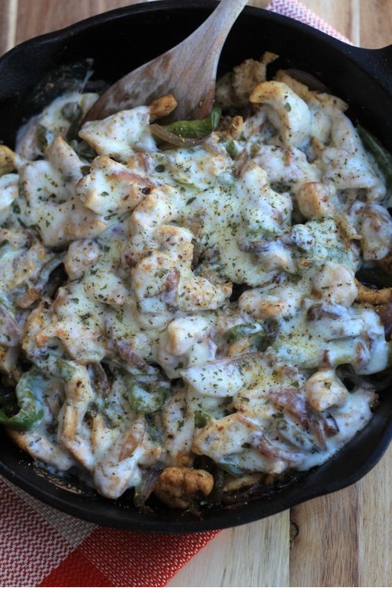 Low Carb Chicken Philly Cheesesteak