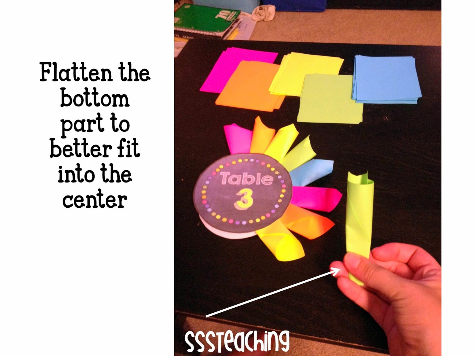 Monday Made It - Rolled Paper Table Decor! - SSSTeaching