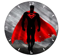 Jam dinding unik Superman