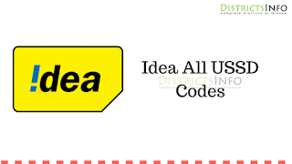 Idea All USSD Codes 